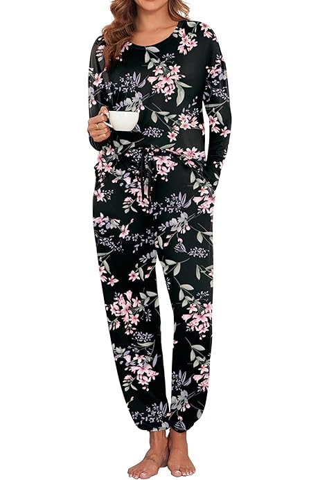 Waffle Knit Pajamas Women Alexander Del Rossa Women's Ribbed