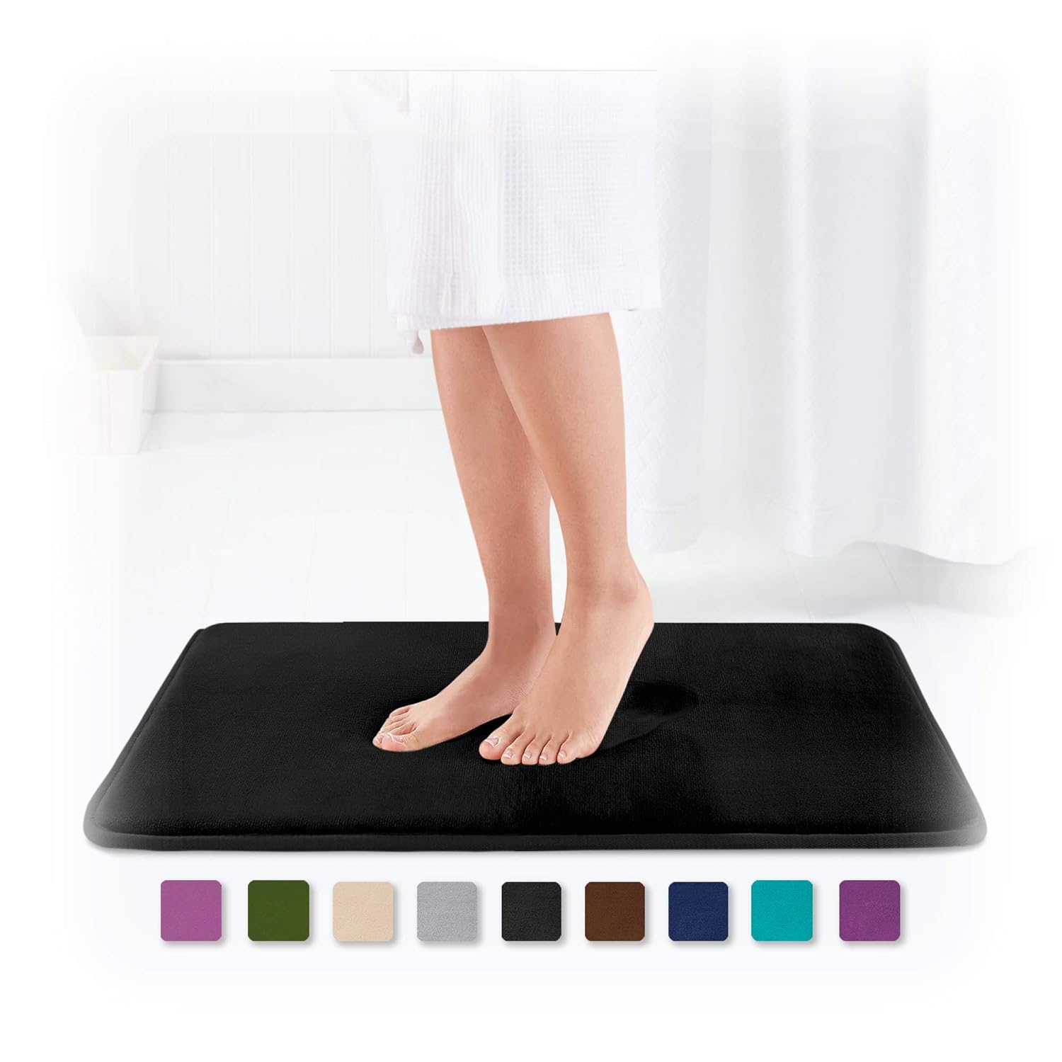 Genteele Memory Foam Bath Mat Non-Slip Black Friday Deal