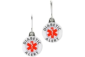 SHOREWOOD MEDICAL Diabetic Alert Tags. Double Sided. All-Metal. (2 Piece Set.)