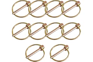 XBDZR 10 Pcs 3/16” Linch Pin, Heavy Duty Lynch Pin Lock Pin Clips for Farm Tractors Trailers Trucks Mower (4.5x36mm)