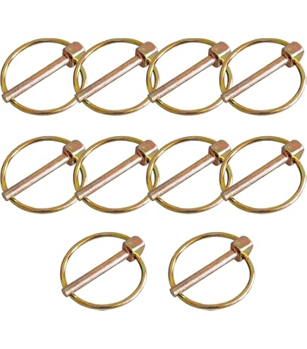 Lynch Pin, Cat 1, Yellow Zinc Plated, 7/16 x 1-1/4-In., 2-1