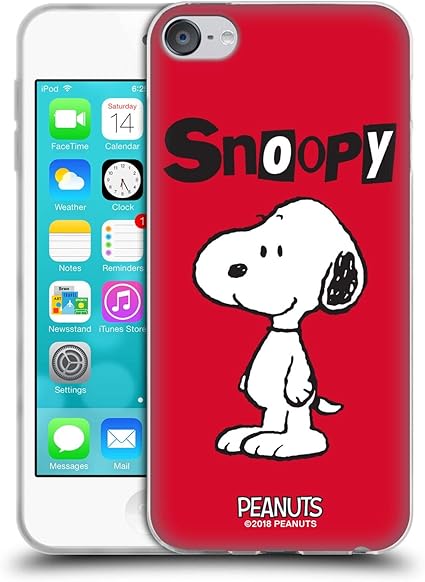 Amazon 公式peanuts文字ソフトジェルケースapple Ipod Touch 6 G 6th Gen Htpcr Touch6g Pnutcha Sno ケース オンライン通販