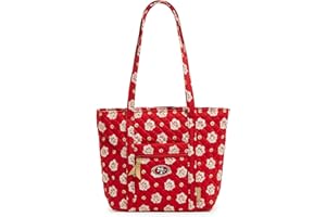 Vera Bradley Women's Cotton NFL Small Vera Tote Bag (Multiple Teams Available)