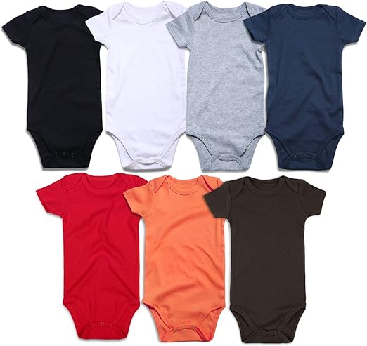 plain red baby bodysuit