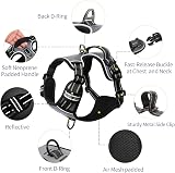HEELE Dog Harness Medium No Pull Reflective Padded Vest Grey M view 2