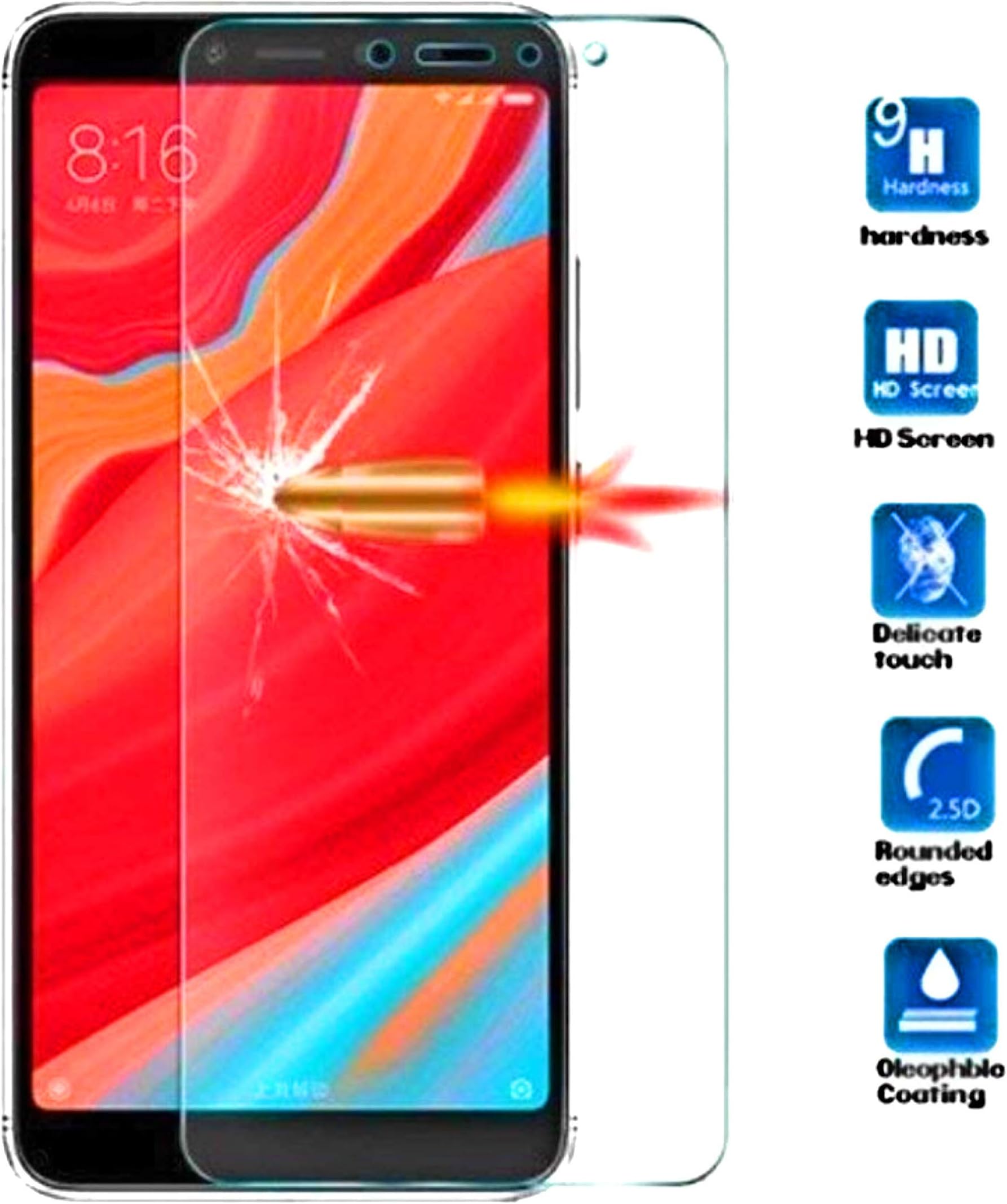 SuperdealsForTheinfinity Aeidess Edge-Edge Tempered Glass Screen Protector for Redmi Y2 (Black)