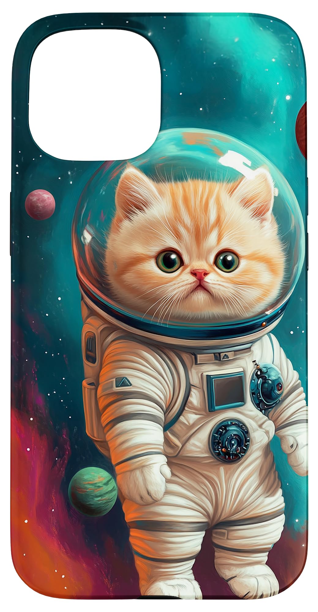 Galactic Kitty: Tiny Astronaut Adventures Case for iPhone 15