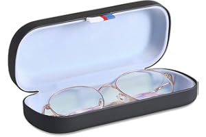MoKo Eyeglass Case Hard Shell for Men Women, Protective Sunglasses Cases Glasses Storage Box Holder with Cleaning Cloth