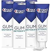 Crest Pro-Health Gum Detoxify Deep Clean Toothpaste, 4.8 oz Pack of 3 - Anticavity, Antibacterial Flouride Toothpaste, Clinically Proven, Gum and Enamel Protection, Plaque Control