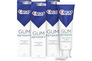 Crest Pro-Health Gum Detoxify Deep Clean Toothpaste, 4.8 oz Pack of 3 - Anticavity, Antibacterial Flouride Toothpaste, Clinically Proven, Gum and Enamel Protection, Plaque Control
