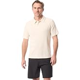 BASS Outdoor Men's Short Sleeve Textured Polo Shirt with Buttons Standard