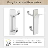 pickpiff Self Adhesive Hooks Stainless Extra Sticky 6 Pack Heavy Duty view 4
