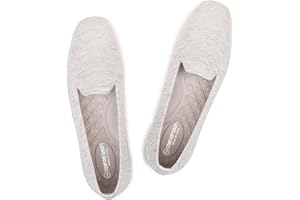 Frank Mully Women's Loafer Flats Square Toe Comfortable Office Work Shoes, Cute Penny Loafer Slip On Walking Driving Shoes