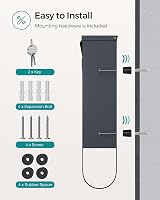 SONGMICS GMB120G01 Wall-Mounted Post Box with Lock and Rotating Lid view 7