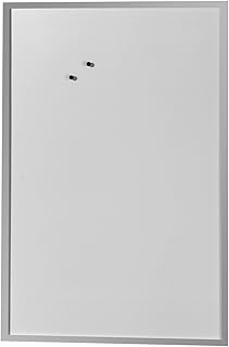 Herlitz 10524635 Whiteboard und Magnettafel Schreibtafel 60 x 80cm weiß mit Holzrahmen silber mit Holzrahmen silber