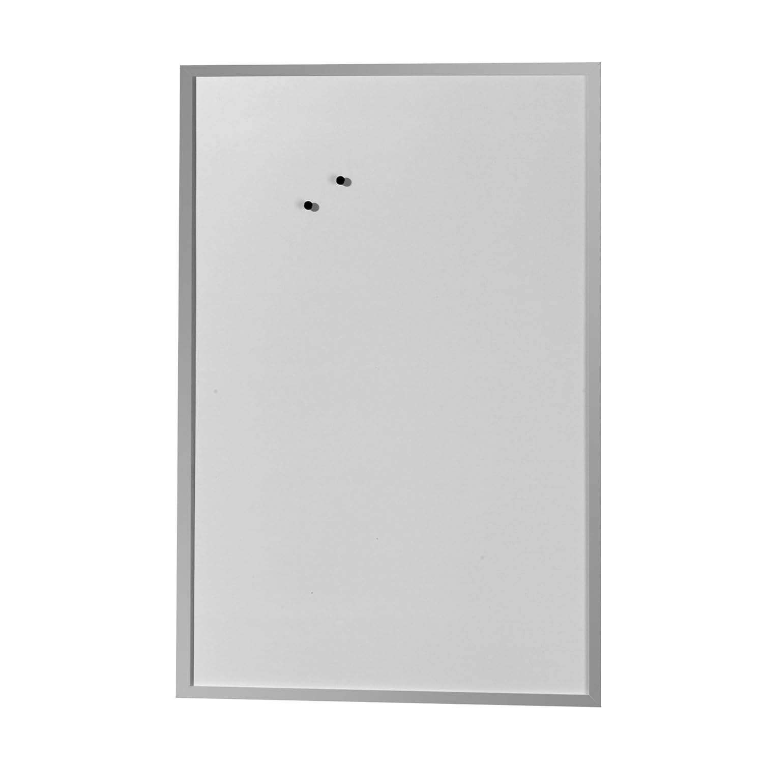 Herlitz 10524635 Whiteboard und Magnettafel Schreibtafel 60 x 80cm weiß mit Holzrahmen silber mit Holzrahmen silber