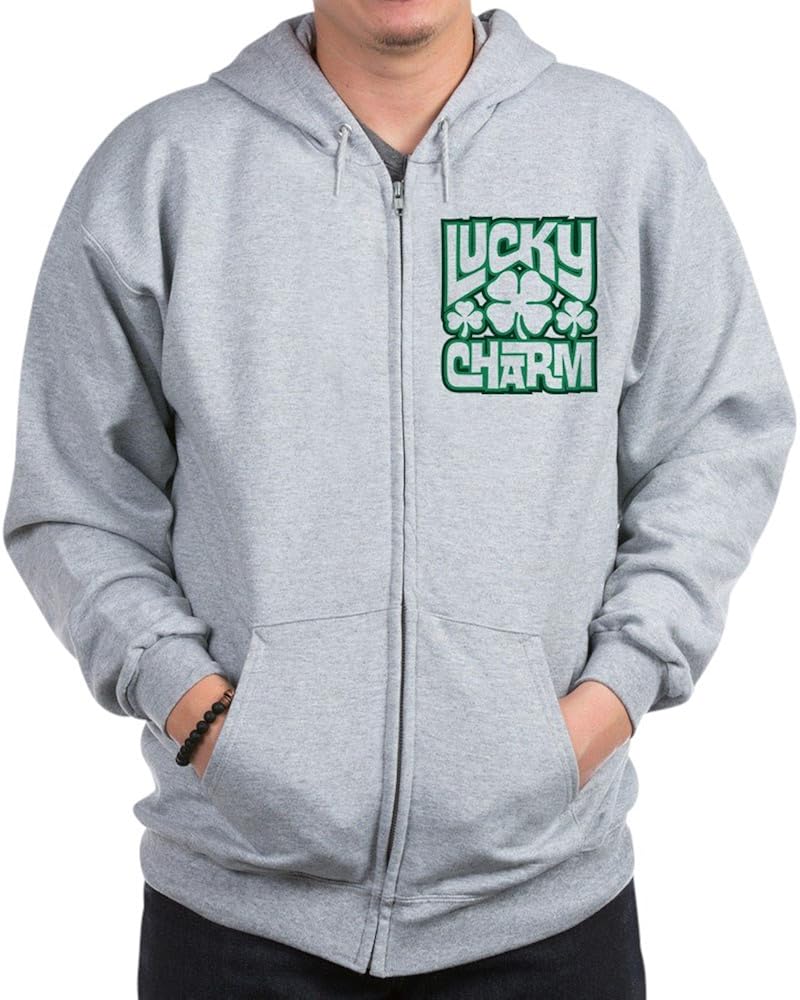 CafePress Lucky Charm Sweatshirt Zip Hoodie Amazon.co.uk Clothing