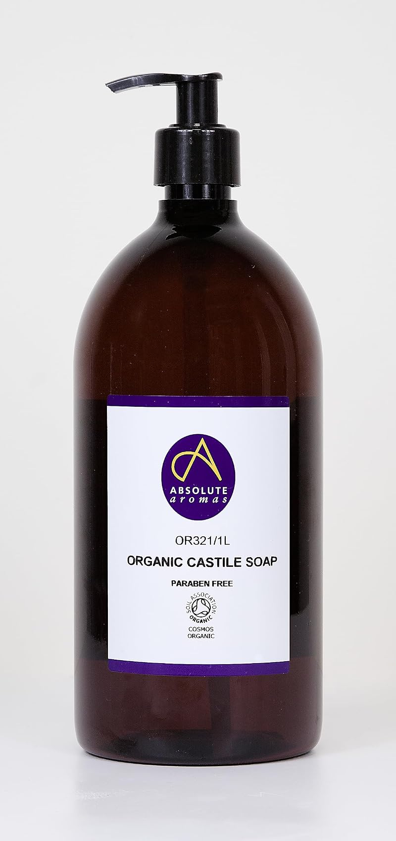 Absolute Aromas Organic Castile Liquid Soap 1L Natural Vegan Cruelty Free