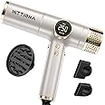 HITTIONA Dual Voltage Ionic Hair Dryer with Diffuser - 2000W Travel Blow Dryer for Fast Drying No Heat Damage No Frizz, Low N