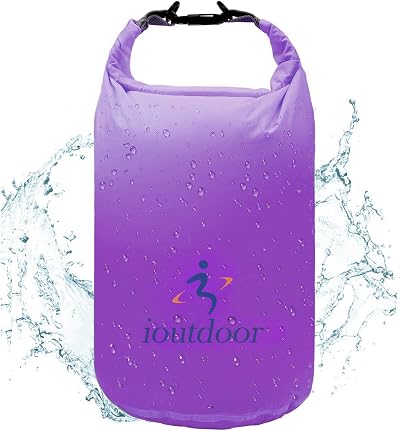 ioutdoor Waterproof Dry Bag 2L Purple Lightweight Compression Sacks