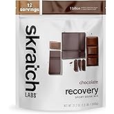 Skratch Labs Recovery Sport Drink Mix, Post Workout, Chocolate, 12 Servings | 4:1 Carb‑to‑Protein Post‑Workout Formula for Fast Recovery | Complete Milk Protein, Electrolytes &amp; Probiotics