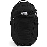 The North Face Women's Recon Everyday Laptop Backpack - Commuter Travel Bag, 16" Laptop Sleeve, Water-Repellent, TNF Black/TNF Black-NPF, One Size