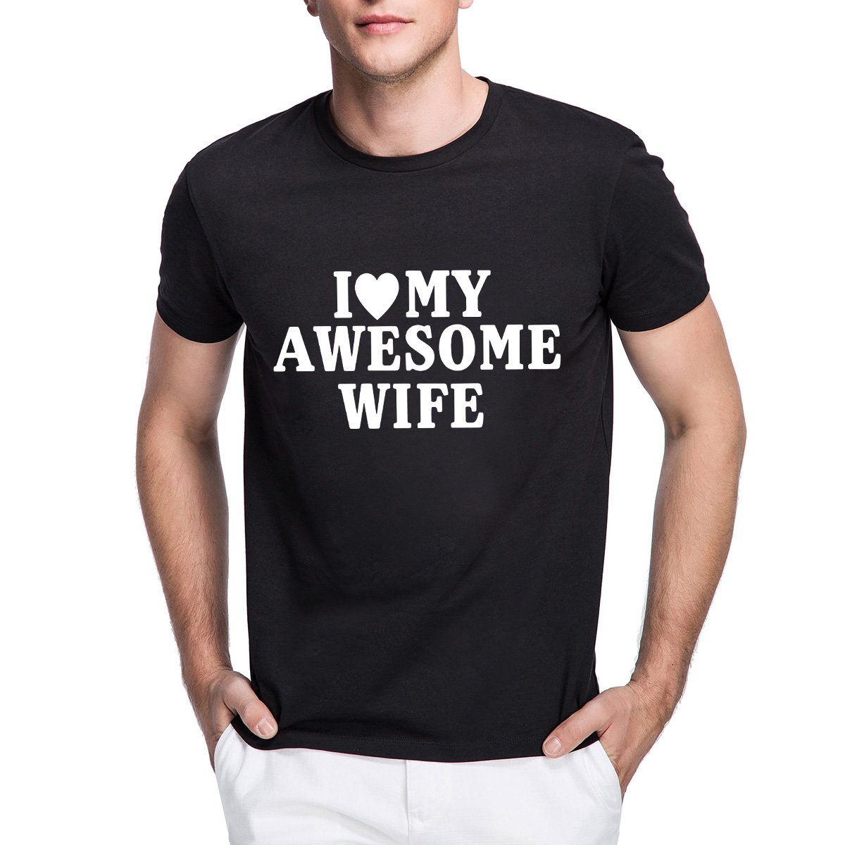 Loo Show S I Heart My Awesome Wife Funny T Shirt With