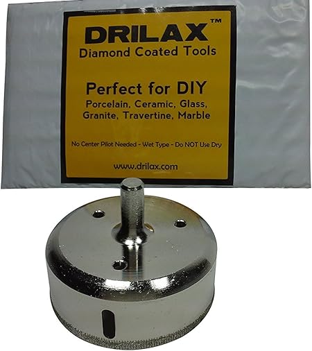 Amazon Com Drilax 3 Inch Diamond Hole Saw Drill Bit Tiles Glass