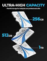 SABRENT 512GB Micro SDXC V30 A2 U3 UHS-I 100MB/s 4K 8K Memory Card Photo Video view 4