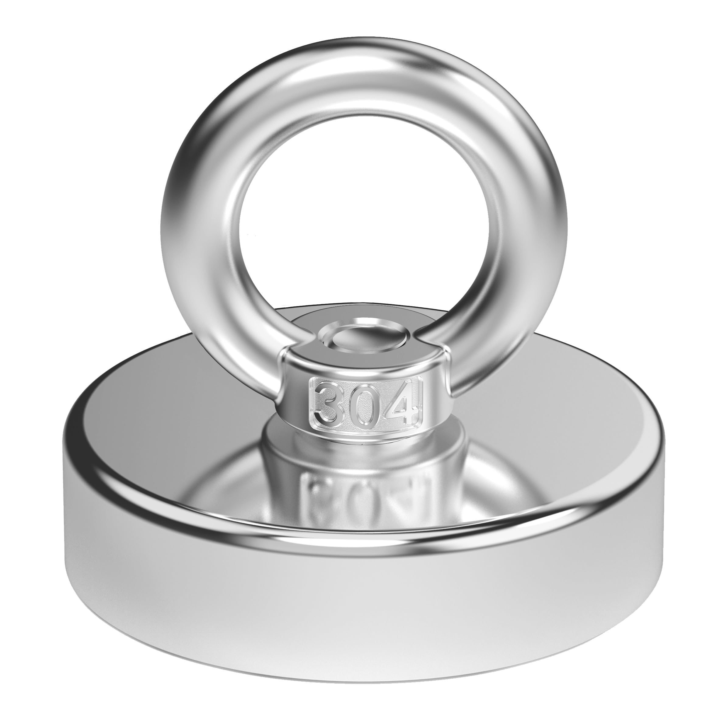 Magnetpro Newly Upgraded Strong Neodymium Magnet 440 LB Force, Powerful 2.36" Diameter Magnets Perfect for Industry and Science, Magnetic Fishing