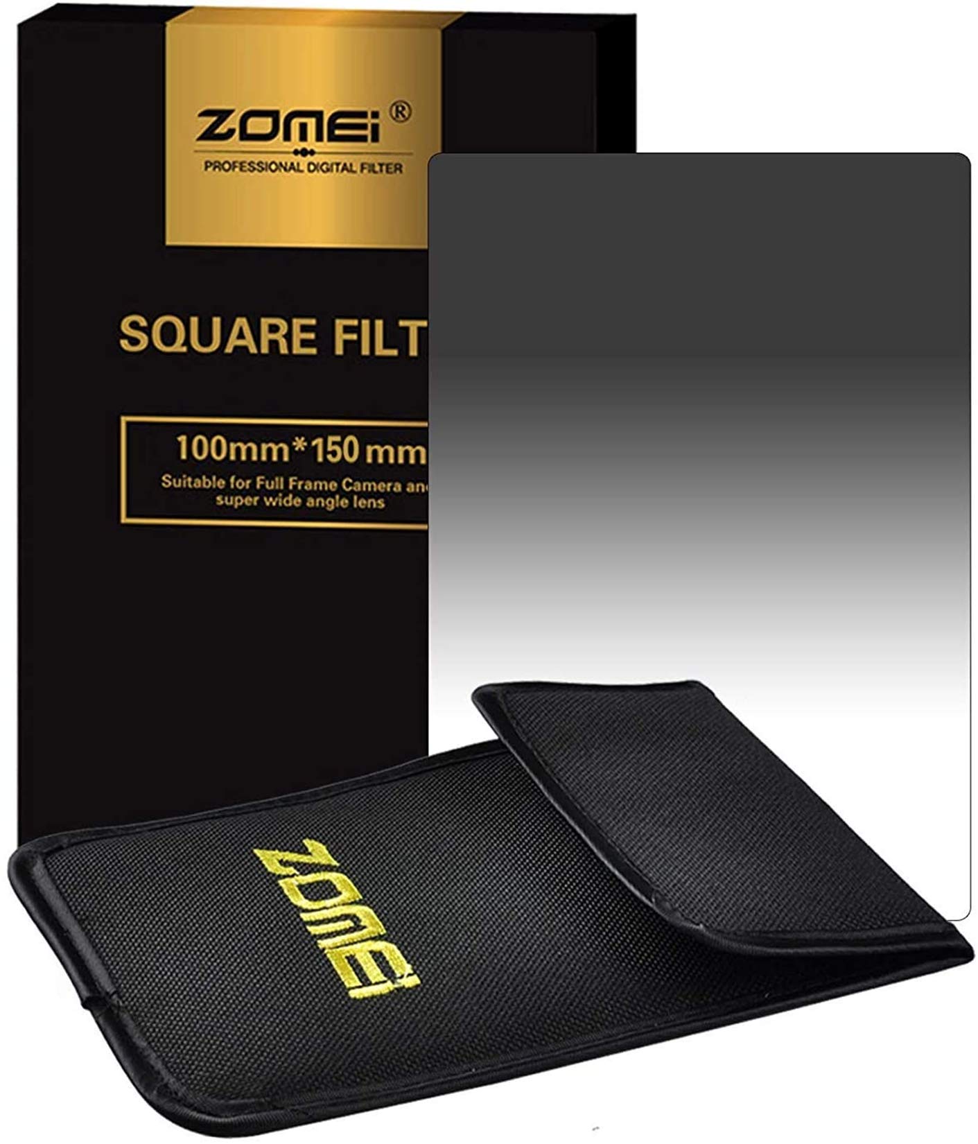 ZOMEi 100 * 150mm Z-Pro Series ND8 Graduated Neutral Density Gradual Grey Square Filter Compatible Cokin DSLR Cameras