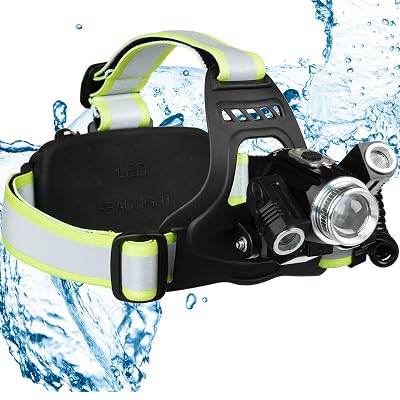 cireau headlamp rechargeable headlight flashlight Beteray LED Rechargeable, 6000 Lumens Super Bright Head Lamp, USB with 3 LED Lights, 4 Modes, Zoomable, 90 Adjustable, Hiking, Hunting, Running, Fishing : Sports & Outdoors outdoor adventures 900 Lumen Headlamp : Hands