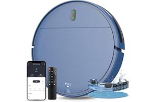 ZCWA Robot Vacuum and Mop Combo, 2 in 1 Mopping Robotic Vacuum with WiFi/App/Alexa, Robotic Vacuum Cleaner, Schedule Settings, Self-Charging, Ideal for Hard Floor, Pet Hair and Carpet