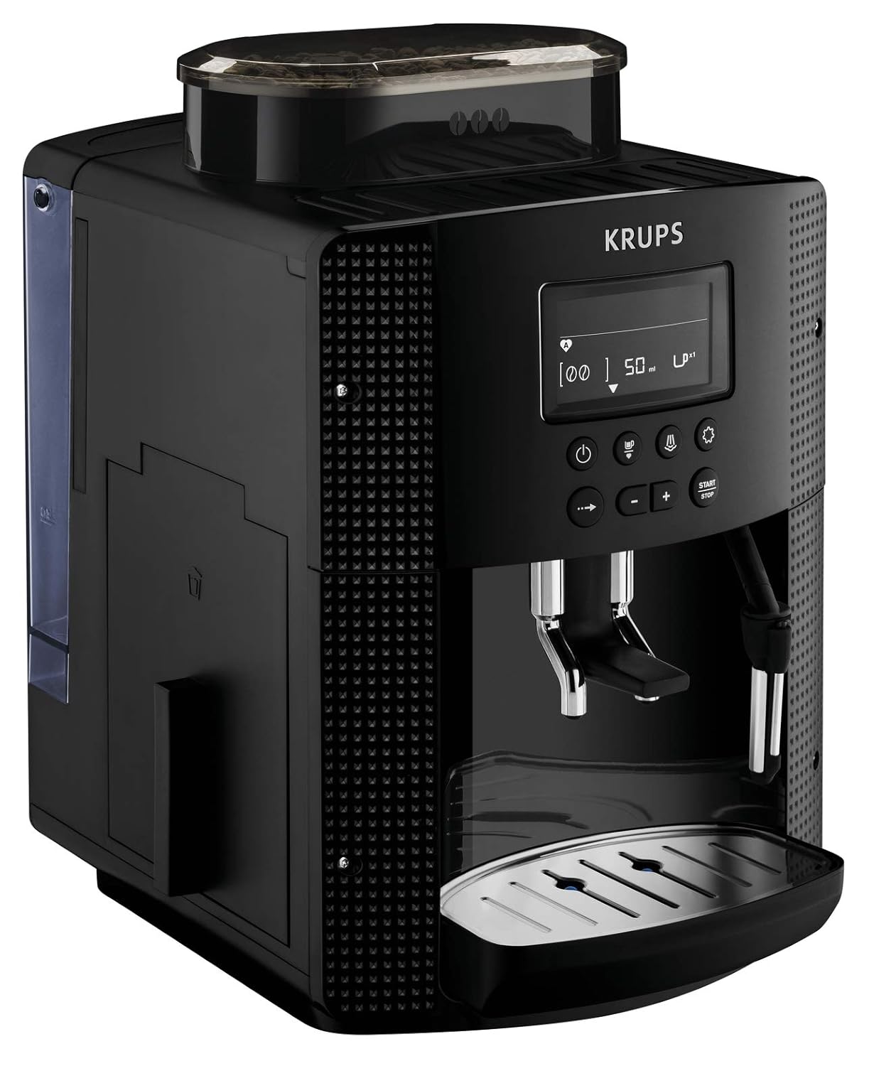 Krups Roma EA81M8 Fully Automatic Coffee Machine 1.7 L 3 Temperature Settings 3 Grinder Textures Black