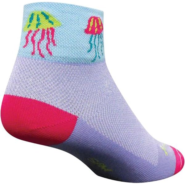 SockGuy Women's 1in I Scream Cycling/Running Socks (I Scream - S/M