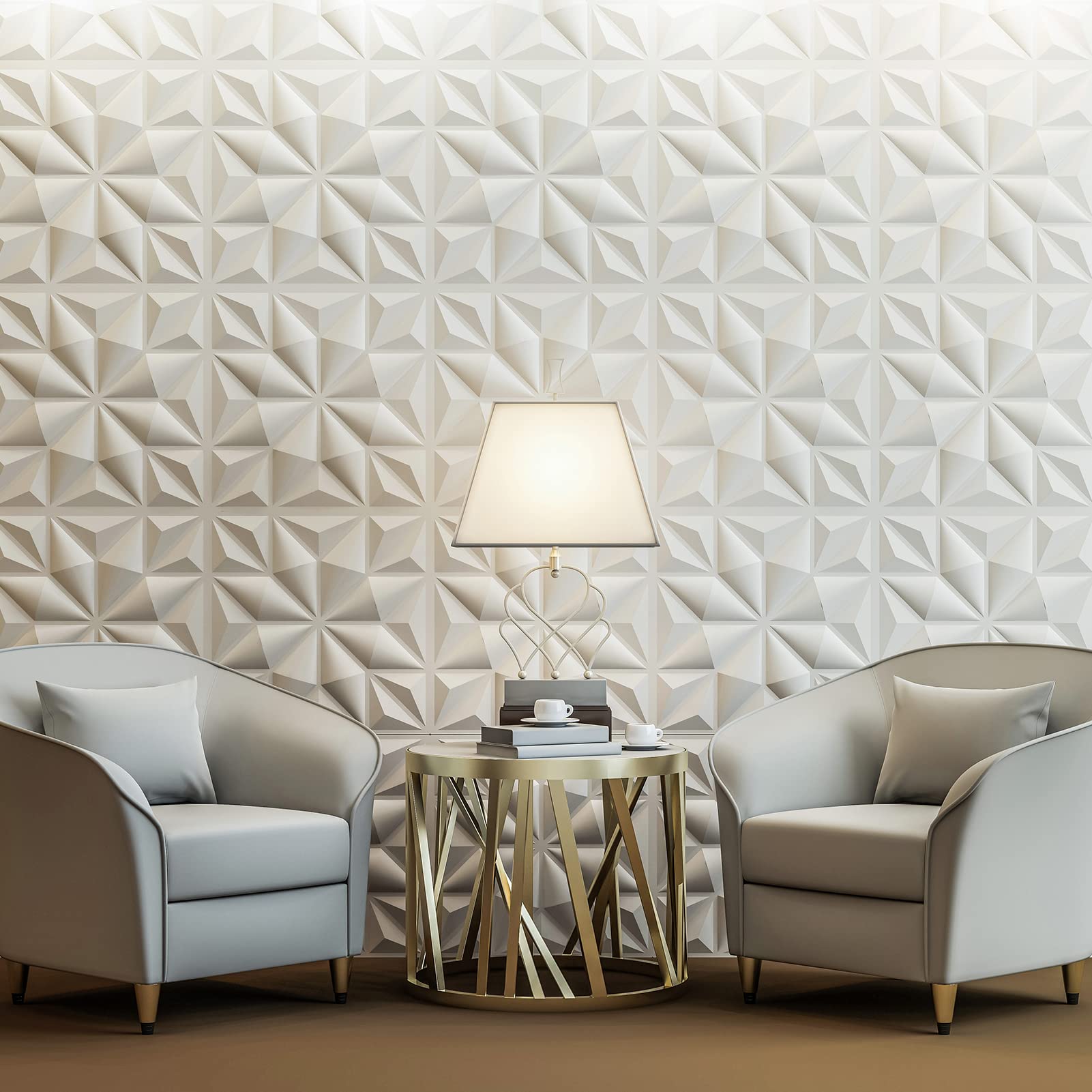 Mua Art3d Textures 3D Wall Panels for Interior Wall Decor, White ...