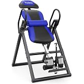 YOLEO Inversion Table for Back Pain w/Removable Lumbar Pad ITX320 | w/ Reversible Ankle Holders, Foldable, Easy Assembly