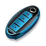 Tukellen Compatible with Nissan Key Fob Cover Soft