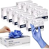 FINITEX Ice Blue Nitrile Exam Gloves - Powder-free, 1000 PCS Medical & Home Cleaning Gloves