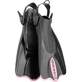 Cressi Palau SAF Short Open Heel Fins, Snorkel Fins, Quick Release Pull Tab | Fast on &amp; Off, Snorkeling Fins for Adults, Adjustable Fit for Multiple Foot Sizes, Lightweight Responsive Blade