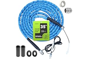RVMATE Heated Water Hose for RV 35FT, -20 ℉ Antifreeze Heated RV Water Hose with Energy Saving Thermostat, for RV/Camper/Home/Garden, RV Accessories