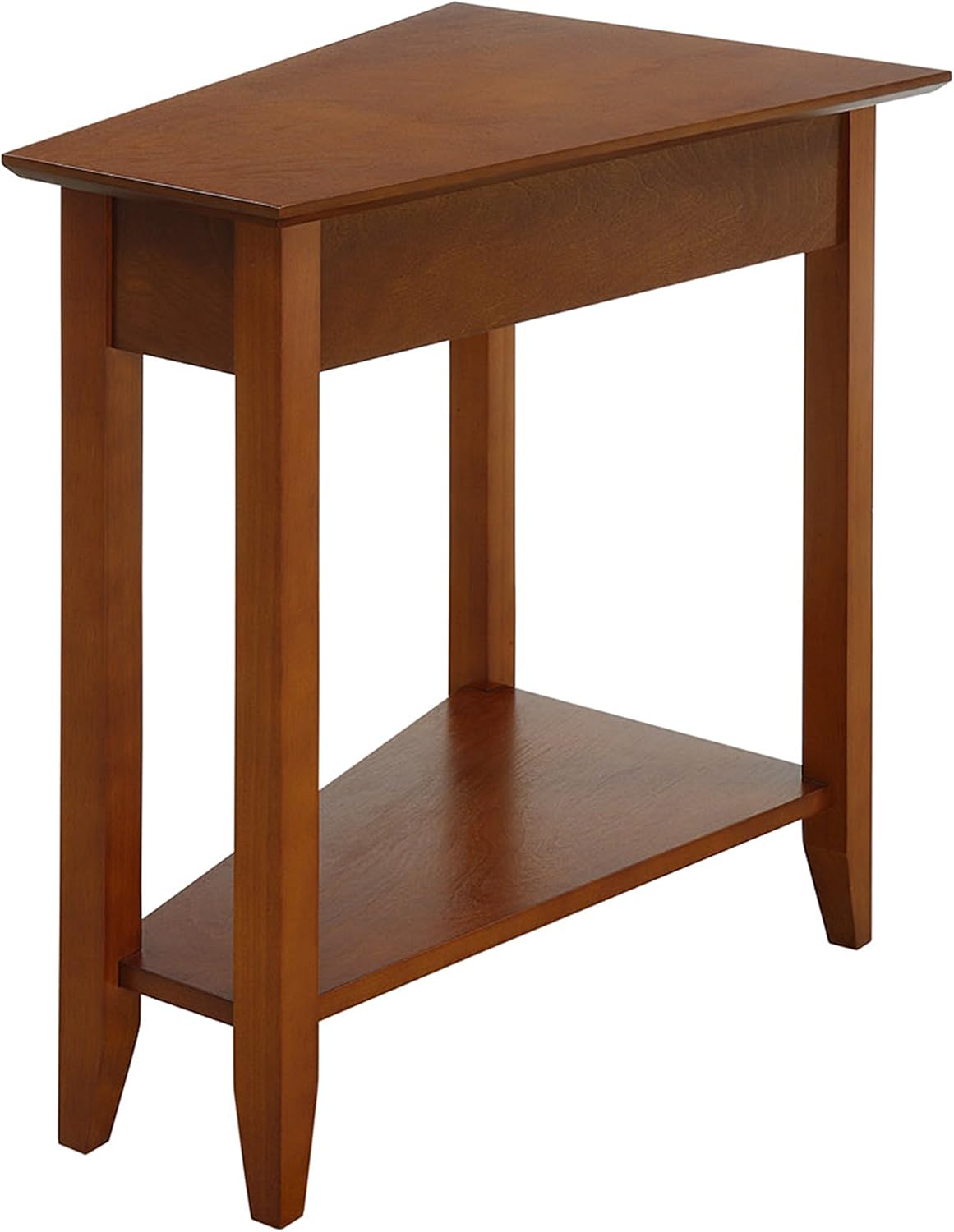 Convenience Concepts American Heritage Wedge End Table, Cherry: Furniture & Decor