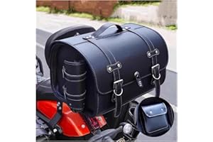 Motorcycle Top Case for Indian Springfield/Chieftain/Roadmaster 2015-2023 2024 2025, Leather Tail Bag Weather Resistant Trunk