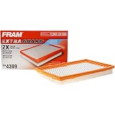 FRAM CA4309 Extra Guard Engine Air Filter | Fits 2003-2024 Nissan Murano 3.5L; 2001-2021 Pathfinder 3.5L; 2000-2006 Sentra 1.8L; 2002-2006 Altima 2.5L