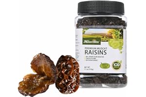 Naturebliss Premium Muscat Raisins, Nutrient-Rich Grape Dried Fruit Snacks, Chewy Texture, Natural Rose Aroma, No Sugar Added, No Preservatives, Healthy Power Gummy Snack (11 OZ/Pack of 1)