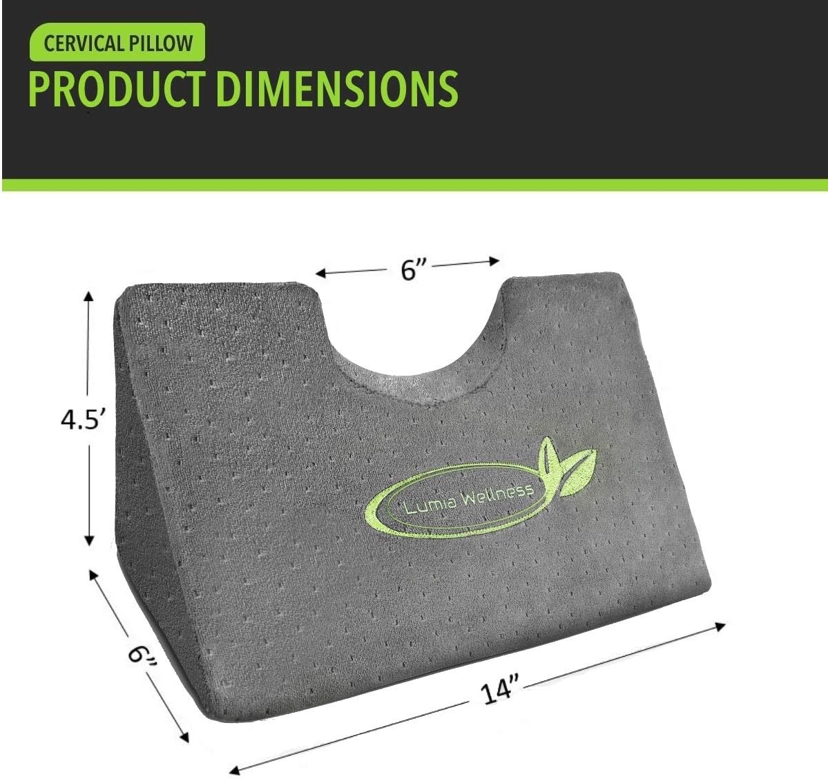 Cervical Traction Chiropractic Wedge Pillow - Neck and Shoulder Pain Relief - Gentle Spinal Correction - Head Posture, Migraine, Headache, Occipital Release: Health & Personal Care