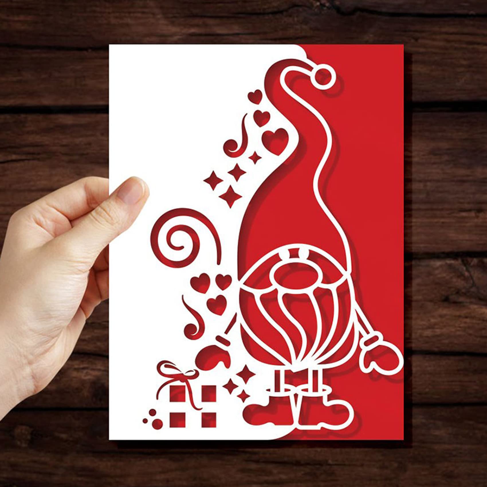 Christmas Snata Border Metal Die Cuts,Merry Christmas Snata Party Cutting Dies Cut Stencils DIY Scrapbooking Photo Album Decorative Embossing Paper Card Making