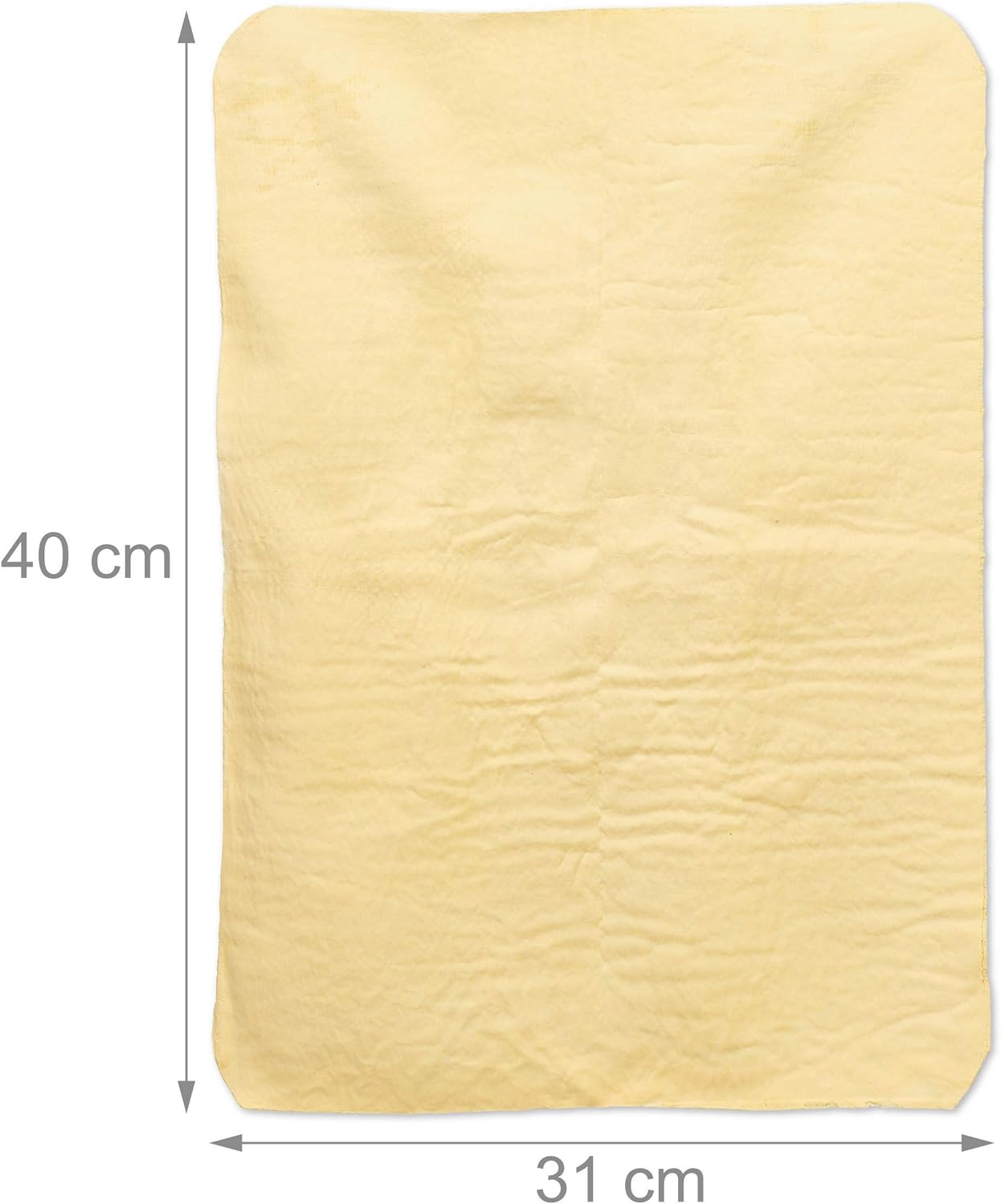 Relaxdays Car Cleaning Cloths Set of 4, Wet Rags with PVC Boxes, Lint