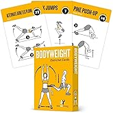 NewMe Fitness Bodyweight Workout Cards, Instructional Fitness Deck for Women & Men, Beginner Fitness Guide to Training Exercises at Home or Gym (Bodyweight, Vol 1)