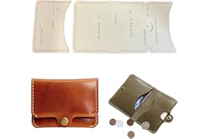 RIVEENY Acrylic Card Holder Wallet Template Leather Pattern Acrylic Leather Pattern,Leather Templates for Card Bag,Shoulder Bag Acrylic Template (BXC-23)